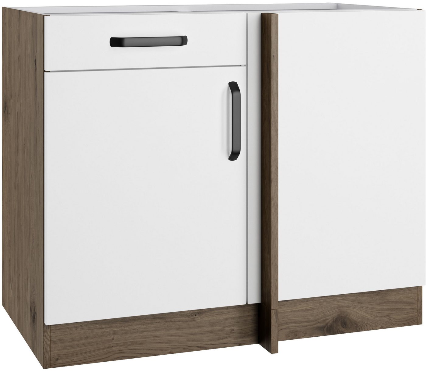 wiho Küchen Eckunterschrank Elba Breite: 110 cm, mit Schubkasten und zusätzlichem Einlegeboden Bild 2