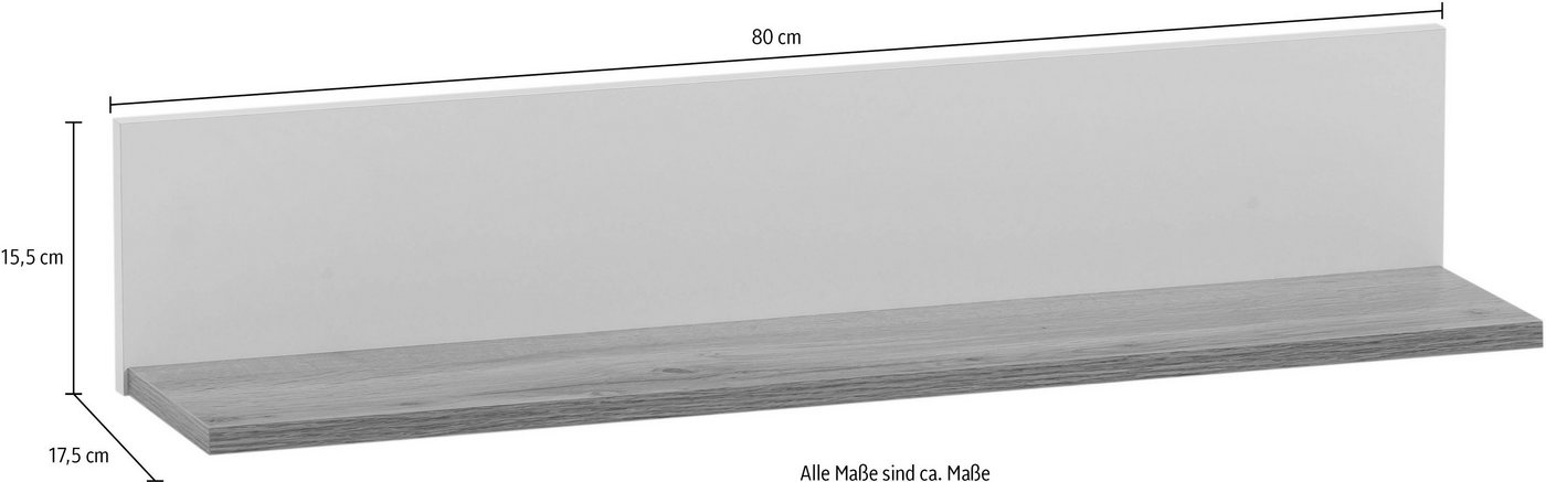 Schildmeyer Ablageregal Jelda, Breite 80 cm, Solide Verarbeitung - Dieses Produkt ist in Deutschland gefertigt Bild 3