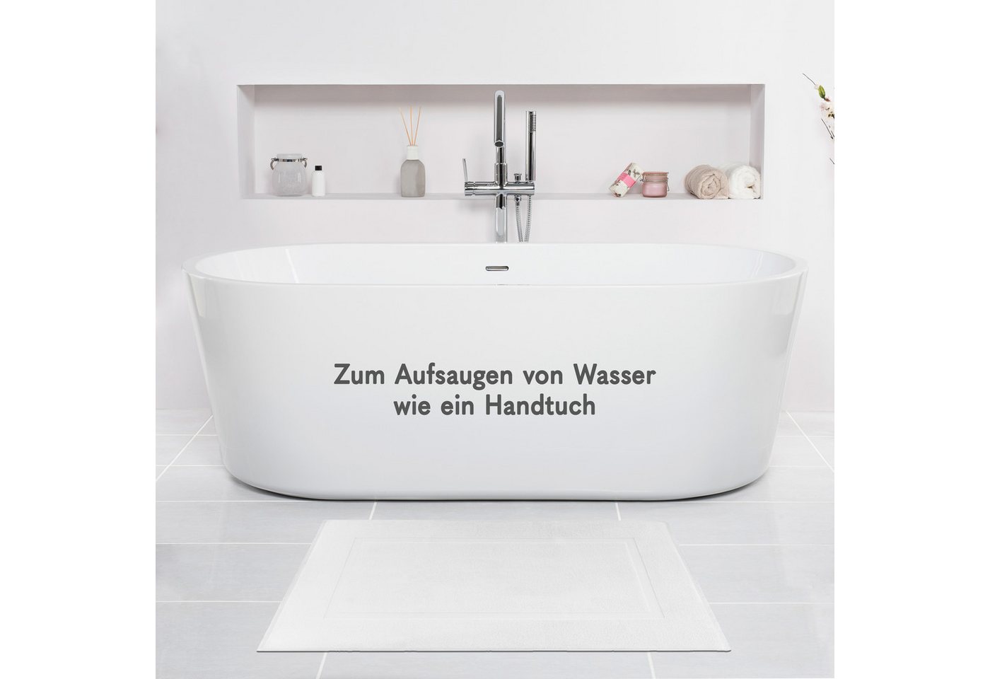 HAMMETEX Badematte Hotelmatte, Duschvorleger, Höhe 5 mm, beidseitig nutzbar, Baumwolle, rechteckig, 2-teiliges Set, einfarbig, 100% Baumwolle Bild 2
