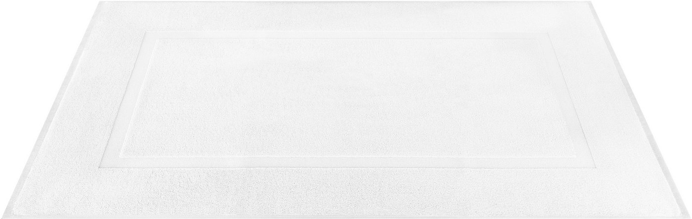 HAMMETEX Badematte Hotelmatte, Duschvorleger, Höhe 5 mm, beidseitig nutzbar, Baumwolle, rechteckig, 2-teiliges Set, einfarbig, 100% Baumwolle Bild 3