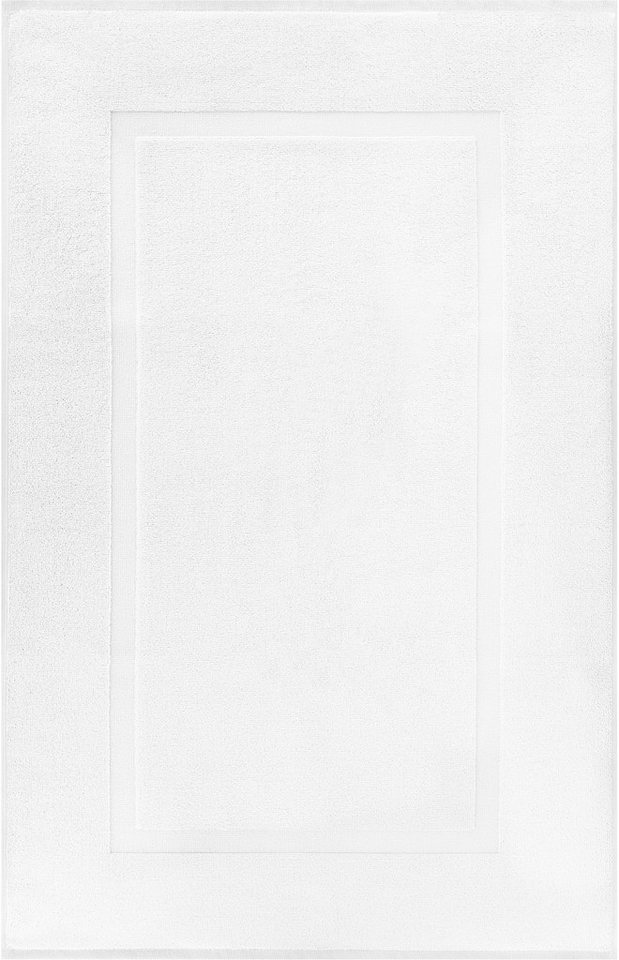 HAMMETEX Badematte Hotelmatte, Duschvorleger, Höhe 5 mm, beidseitig nutzbar, Baumwolle, rechteckig, 2-teiliges Set, einfarbig, 100% Baumwolle Bild 4