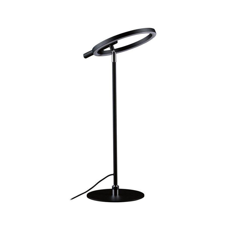 Paulmann LED Schreibtischlampe Odila Tunable White 650lm 10,4W Schwarz matt, Chrom, LED fest integriert, Tageslichtweiß, Memoryfunktion