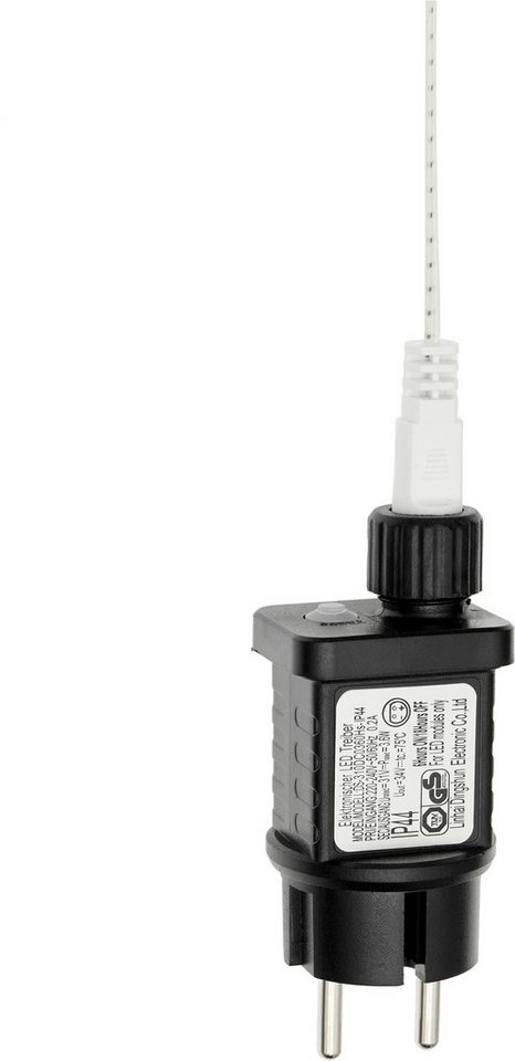 OTTO home LED-Lichtervorhang mit 100/200/400 o. 600 LEDs, warmweiß, Timer, Indoor, Outdoor, Garten, weiße Kabelfarbe, IP44, Timer, 5 m Zuleitung, innen, außen, Balkon Bild 3