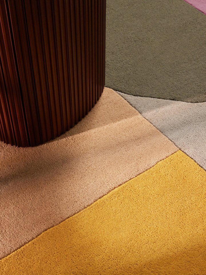 Ted Baker Wollteppich Curzon, rund, Höhe: 17 mm, Wolle, Naturteppich, Handgemacht, Wohnzimmer, Schlafzimmer, bunt Bild 5