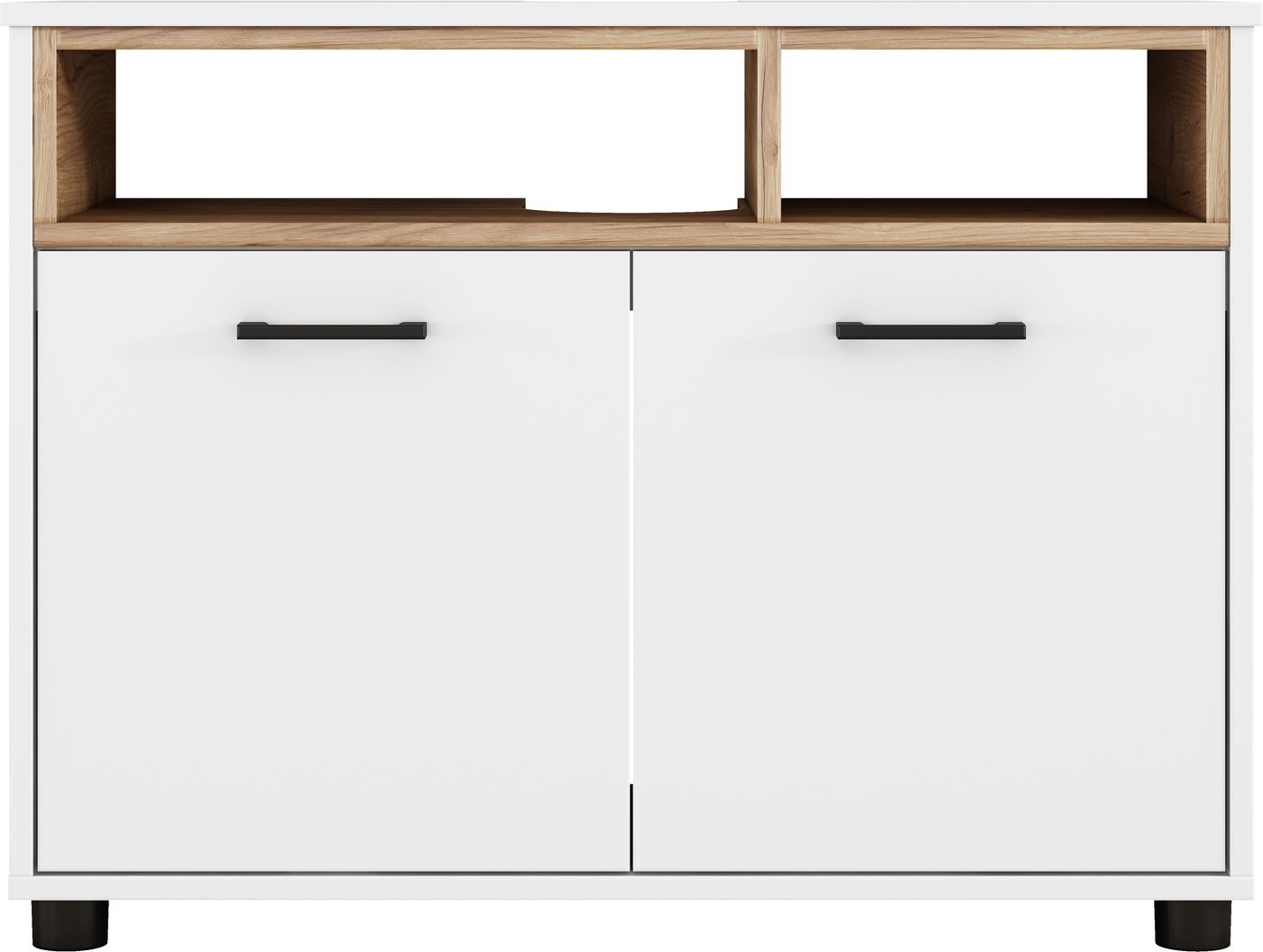 OTTO home Waschbeckenunterschrank Picante In 60 und 80cm erhältlich, 2 Türen und offene Ablage, zum Stellen Bild 5