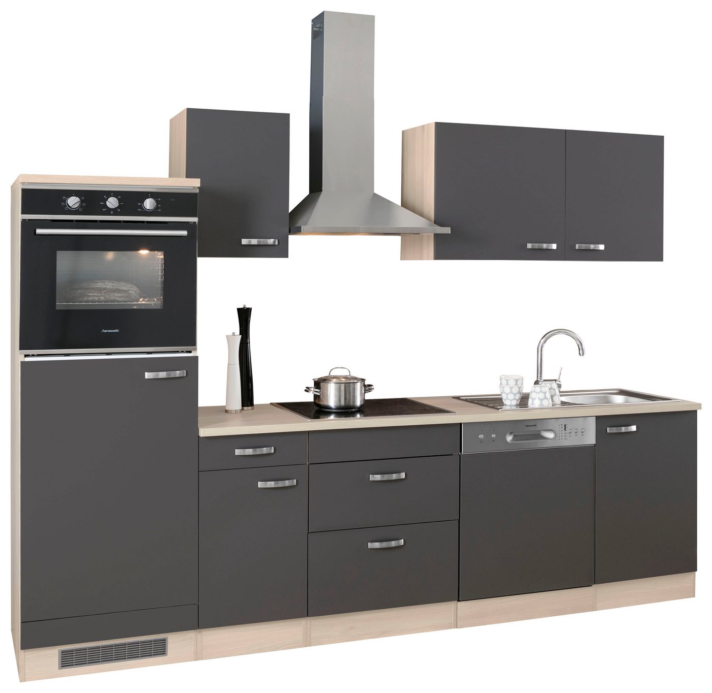 OPTIFIT Küchenzeile Faro, Breite 270 cm, wahlweise mit E-Geräten, mit Arbeitsplatte Bild 3