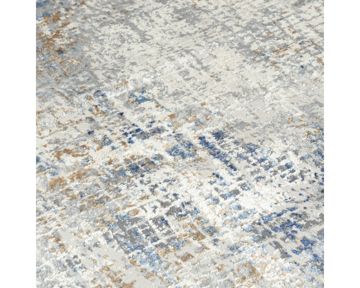 Mazovia Teppich Modern Abstrakt Beige Anthrazit Wohnzimmer, Schlafzimmer, Esszimmer, Fußbodenheizung Bild 5