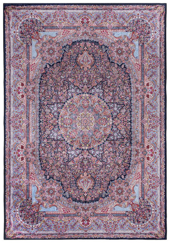 Mazovia Orientteppich Klassisch Bordüre Rosa Wohnzimmer, Schlafzimmer, Büro, Esszimmer, Flur, Fußbodenheizung Bild 3