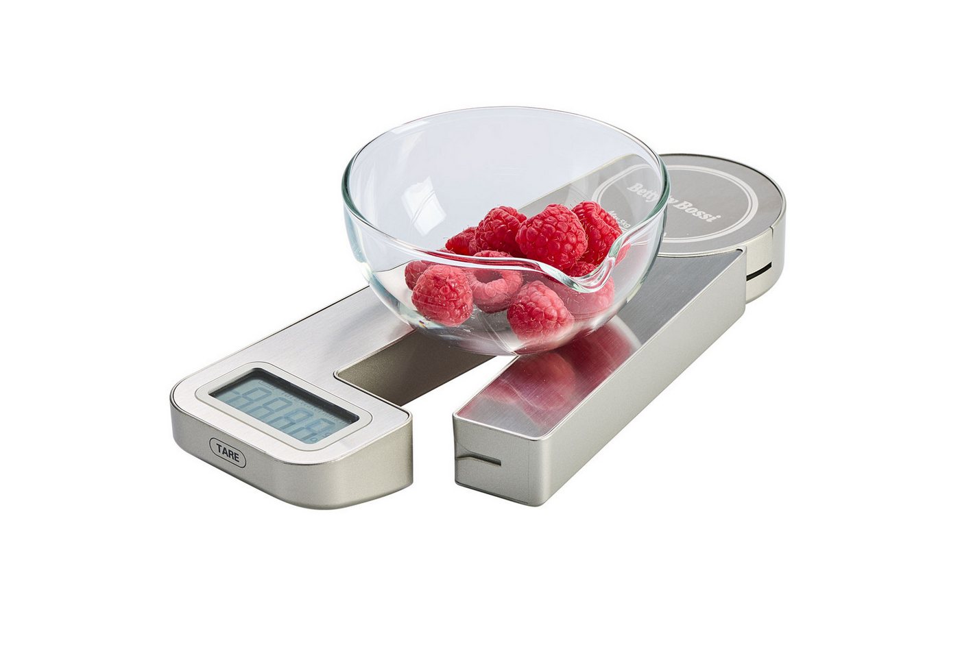 Betty Bossi Küchenwaage Dynamo-Prinzip Kompakte Digitalwaage bis 5 kg Zuwiegefunktion, (1-tlg), kinetische Energie, 1g- Schritte Bild 2
