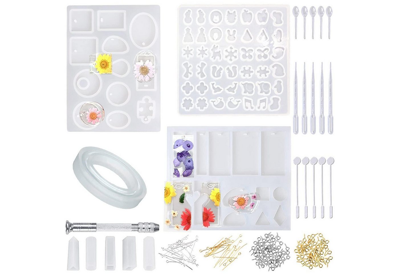 LuxusKollektion Silikonform Resin Gießharz Silikonform Schmuck Selber Machen Set, (1-tlg) Bild 5