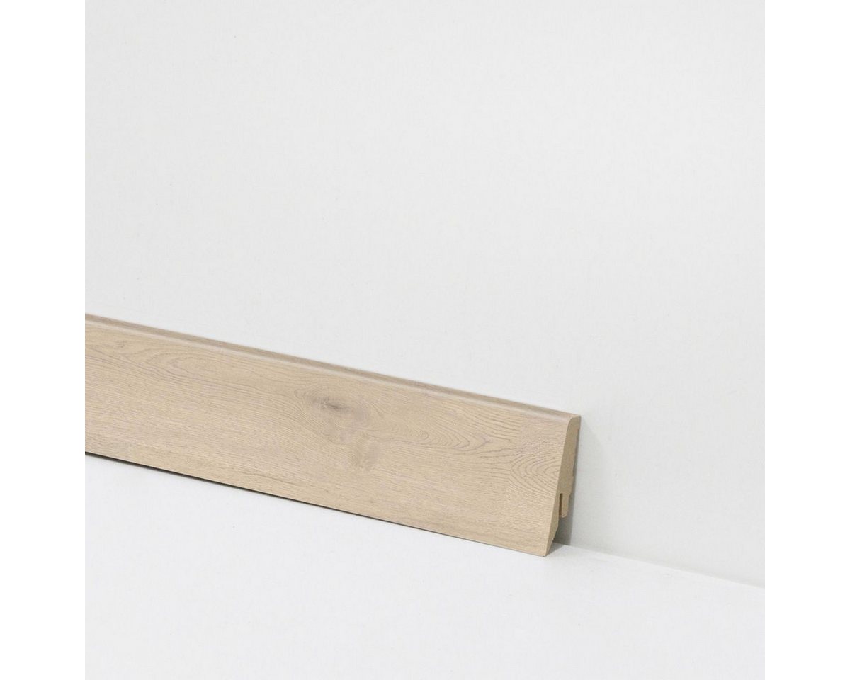 Check Sockelleiste Equipped Sockelleiste - 2400 x 58 x 18mm -, L: 240 cm, H: 5.8 cm, Packung, In 1 Packung: 1 Sockelleiste 0 2,4 lfm, 1 Packung: 1 Sockelleiste = 2,4 lfm