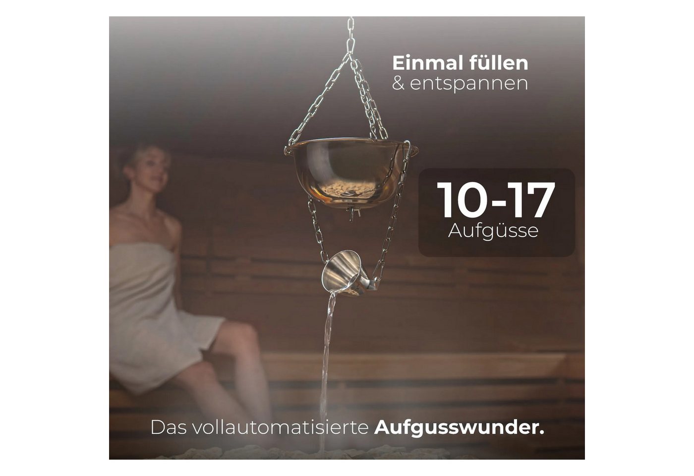 Steam Butler Aufgusstopf Steam Butler Home Automatischer Aufguss für die Sauna aus Edelstahl