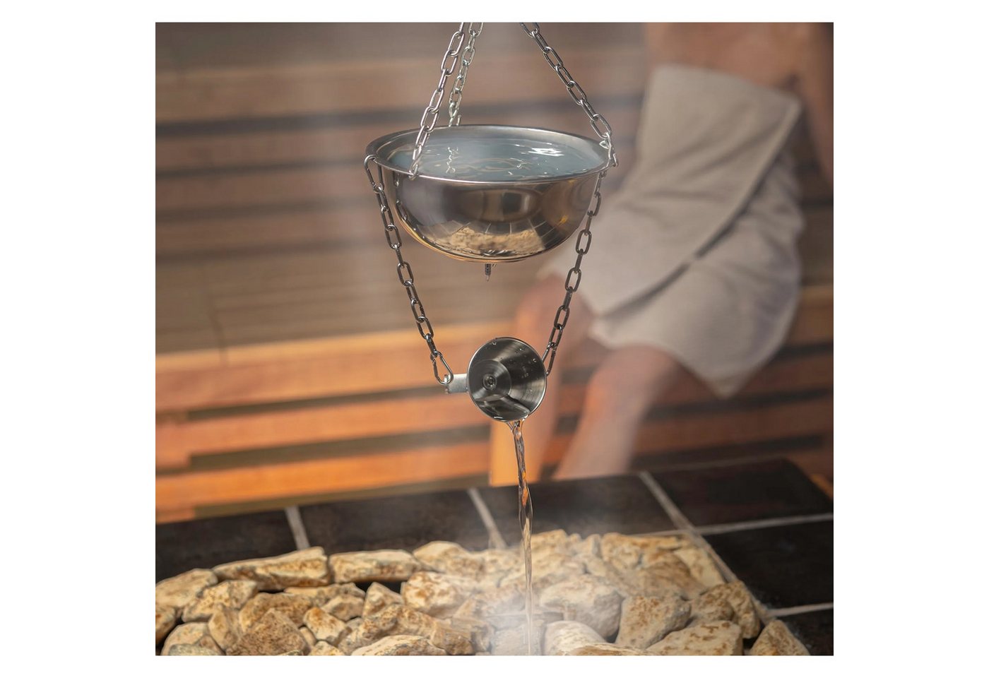 Steam Butler Aufgusstopf Steam Butler Home Automatischer Aufguss für die Sauna aus Edelstahl Bild 4