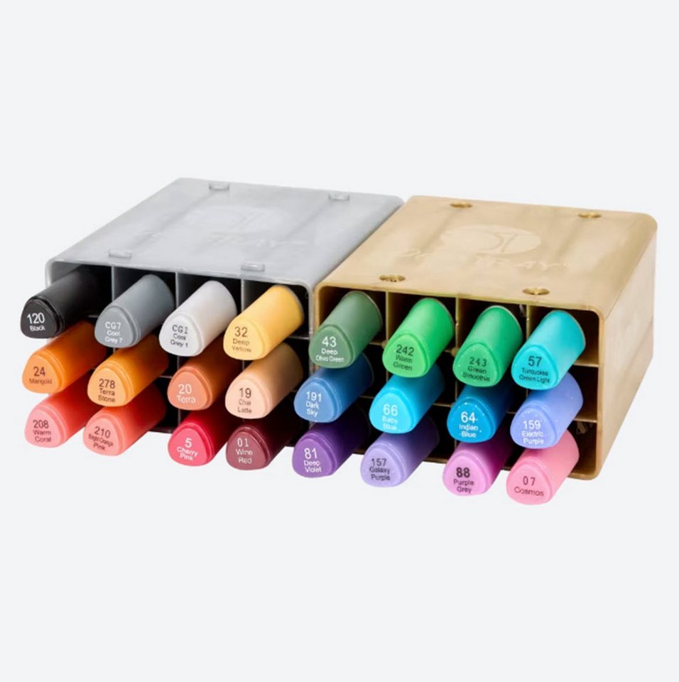 Spectrum Marker Glitzer Doppelmarker Metallic 24 Stück, (24-tlg)