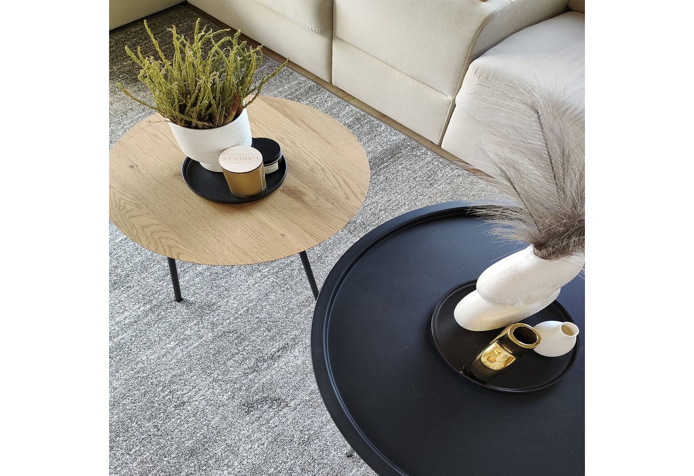 Mazovia Teppich Modern Einfarbig Anthrazit Grau Wohnzimmer, Schlafzimmer, Büro, Fußbodenheizung Bild 3