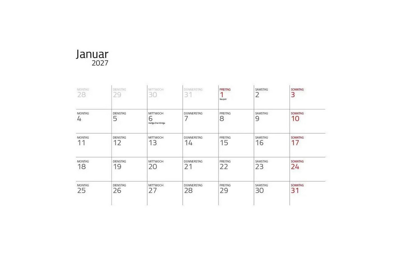 Edition Lempertz Wandkalender Katzen 2027 Eintragkalender