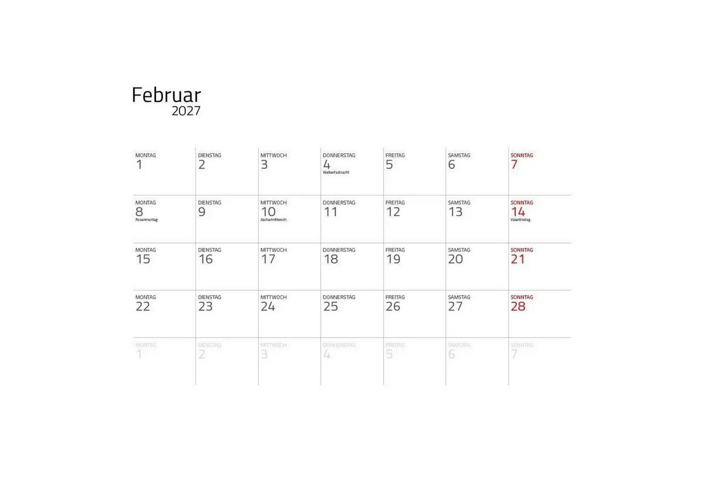 Edition Lempertz Wandkalender Katzen 2027 Eintragkalender Bild 5