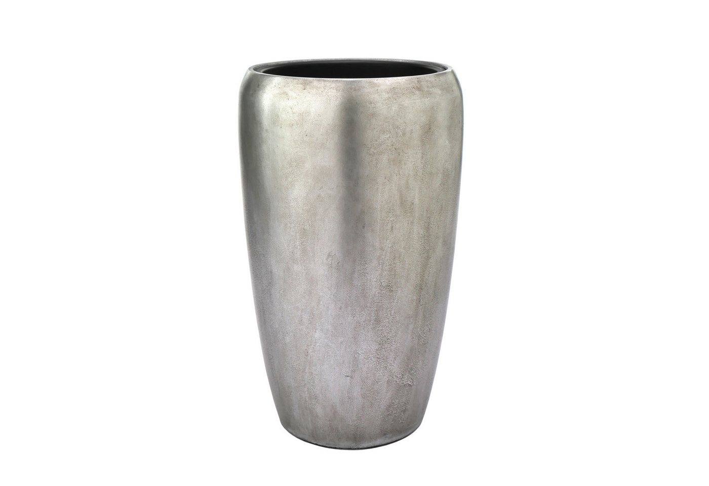 Flingora Bodenvase Gloria, mit Einsatz - Fiberglas - Indoor - Silber - Höhe 68 cm