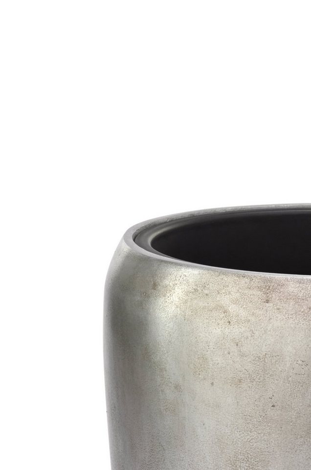 Flingora Bodenvase Gloria, mit Einsatz - Fiberglas - Indoor - Silber - Höhe 68 cm Bild 2