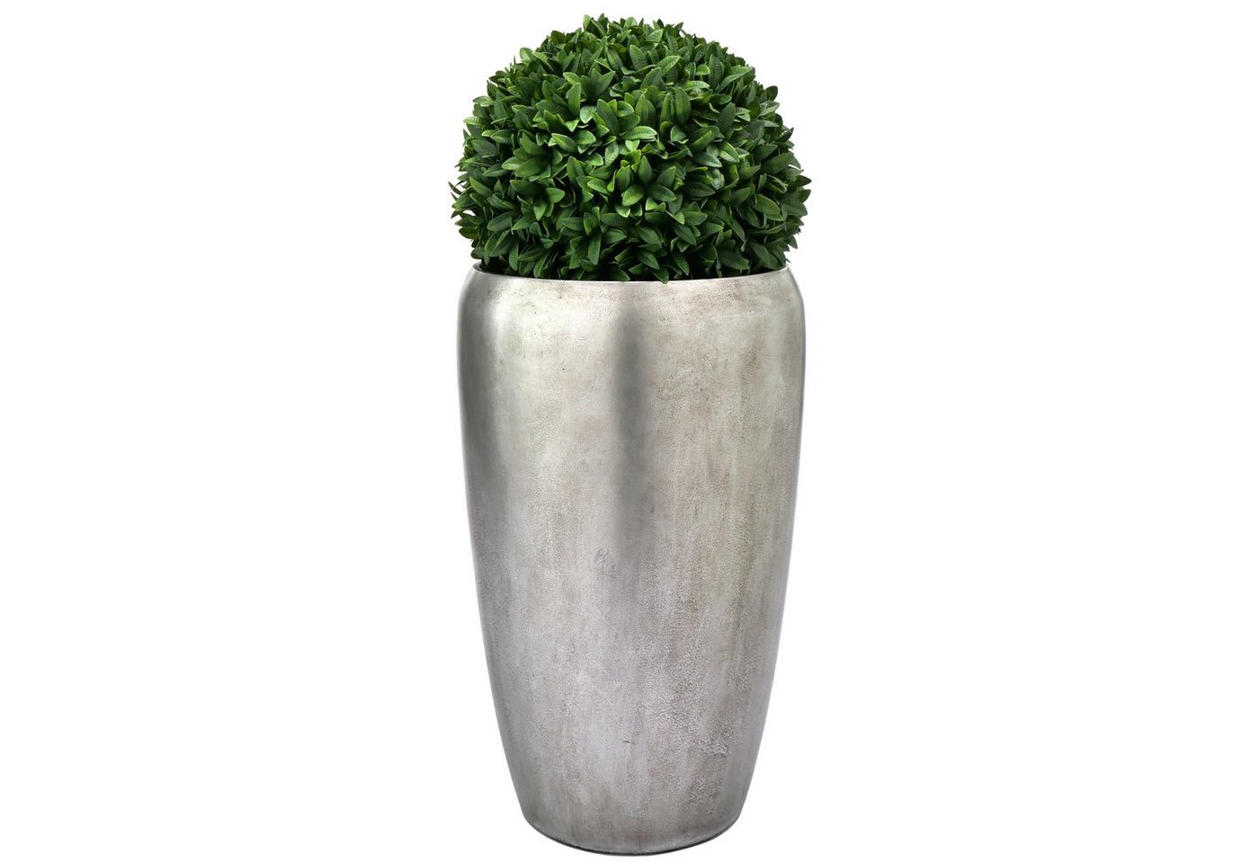 Flingora Bodenvase Gloria, mit Einsatz - Fiberglas - Indoor - Silber - Höhe 68 cm Bild 3