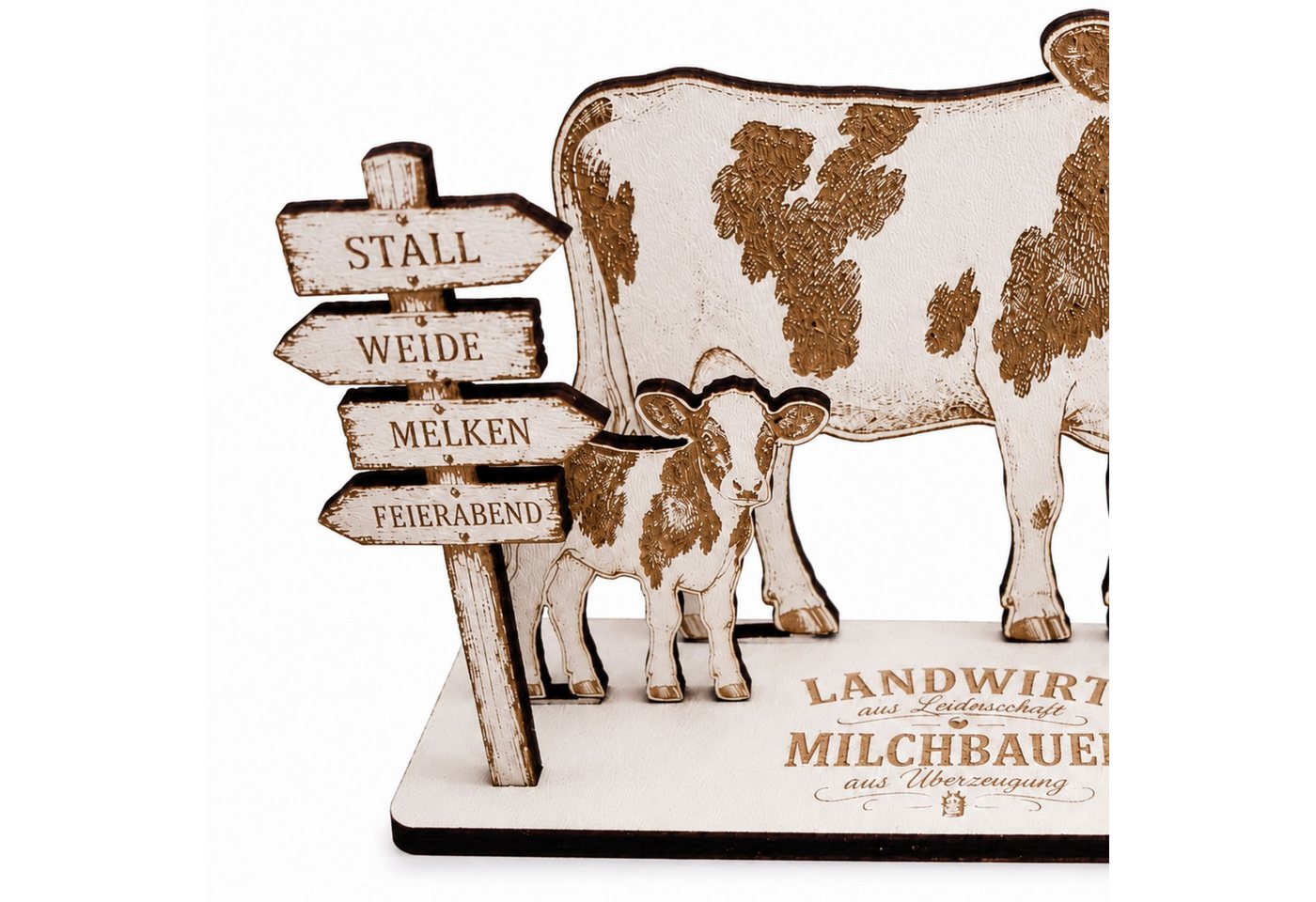 Dekolando Geschenkkarte Geldgeschenk Bauer Geschenk für Milchbauer & Landwirt 14,5 x 8 cm