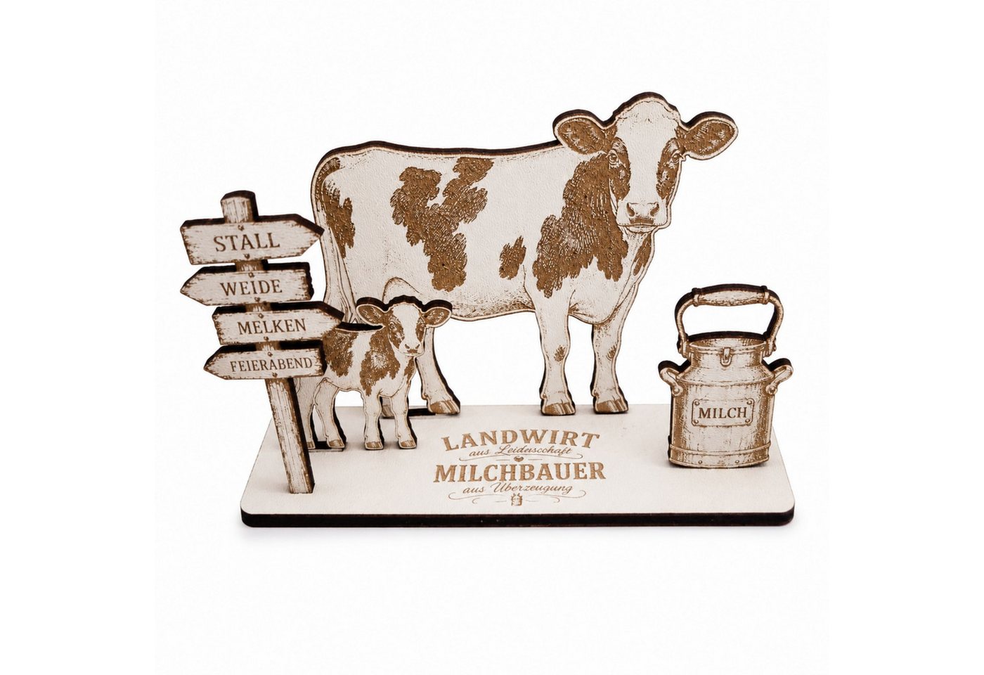 Dekolando Geschenkkarte Geldgeschenk Bauer Geschenk für Milchbauer & Landwirt 14,5 x 8 cm Bild 2