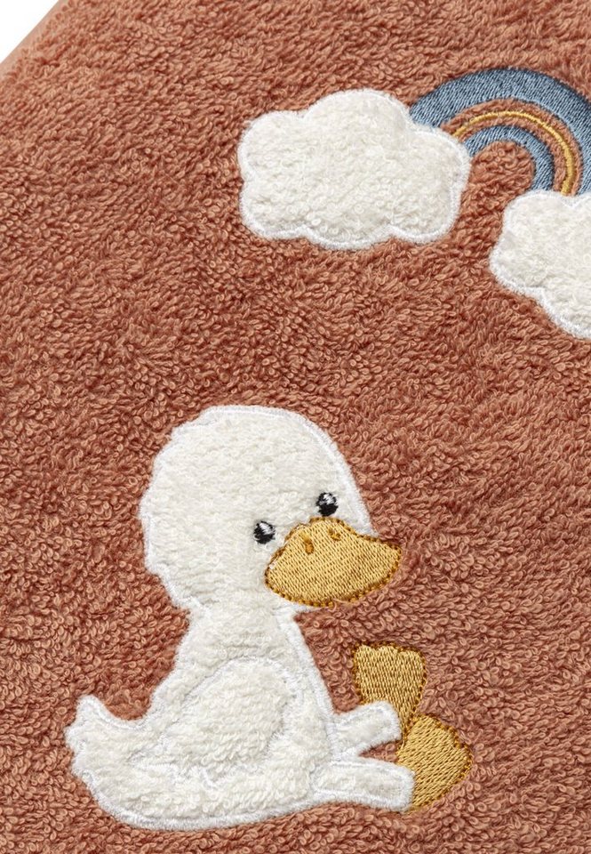 Sterntaler® Badetücher Kapuzenbadetuch 100x100 cm ENTE Edda, Frottee (1-St) Bild 3