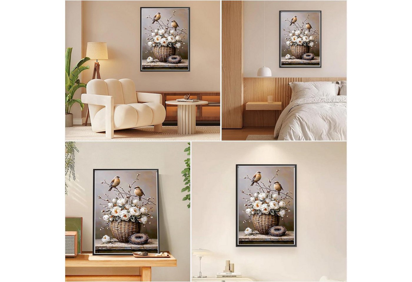 LuxusKollektion Malen nach Zahlen Malen nach Zahlen Erwachsene Vögel 40x50cm (1-St) Bild 3