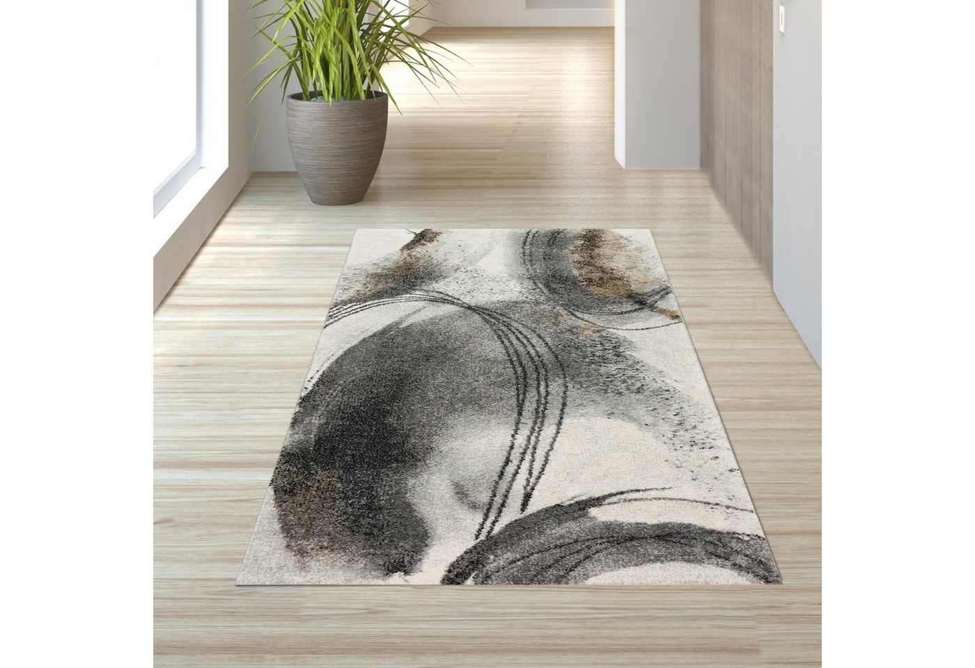 TeppichHome24 Teppich Abstrakter Designerteppiche in verschiedenen Farben, rechteckig, Höhe: 13 mm, abstrakt, modern, Kurzflor, Wohnzimmer, Esszimmer, pflegeleicht Bild 3