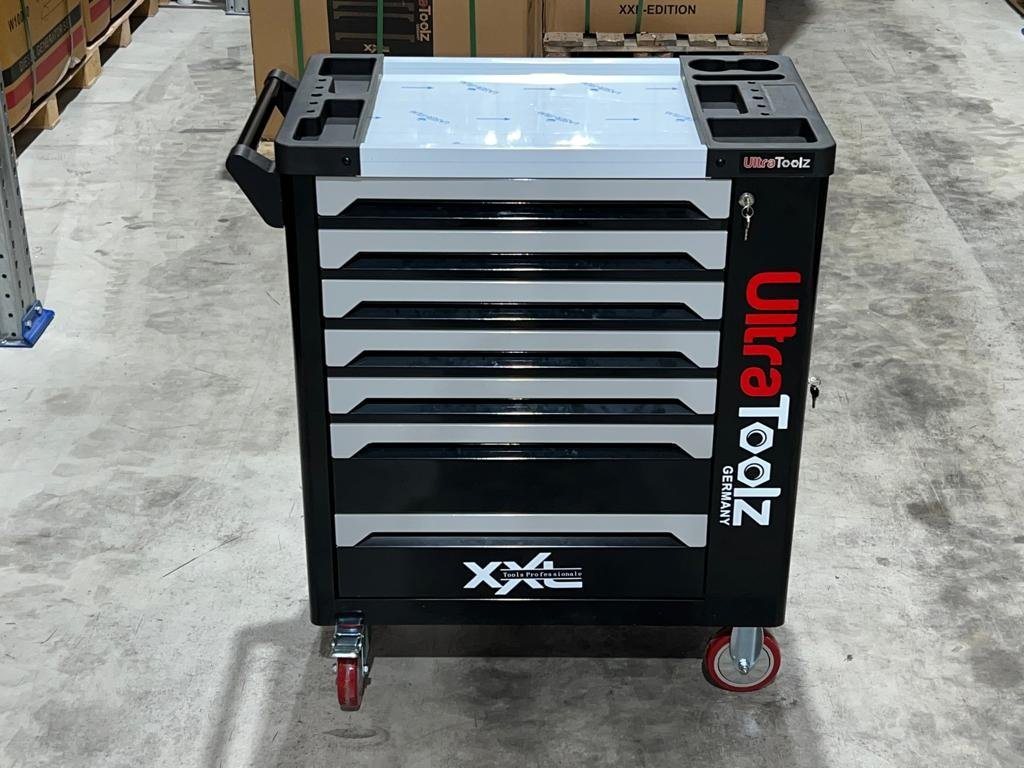 UltraToolz Werkzeugwagen Werkstattwagen befüllt 7/7 Chrom Vanadium Werkzeugwagen Rollwagen Bild 3