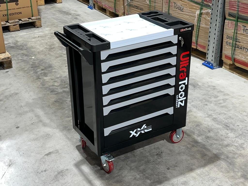 UltraToolz Werkzeugwagen Werkstattwagen befüllt 7/7 Chrom Vanadium Werkzeugwagen Rollwagen Bild 5