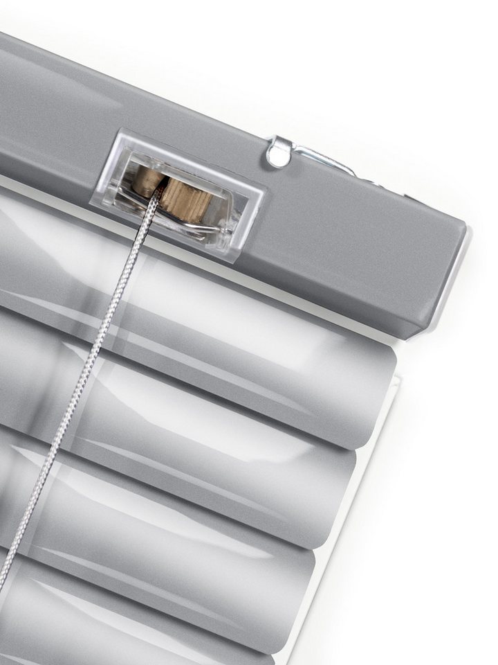 Sonello Jalousie Klemmfix ohne u. mit Bohren 30cm x 130cm Silber Aluminium Jalousette, Klemmfix, Inkl. Halterung für Decken- u. Wandmontage Alu Jalousie Fenster u. Tür, Blickdicht freihängend Bild 4