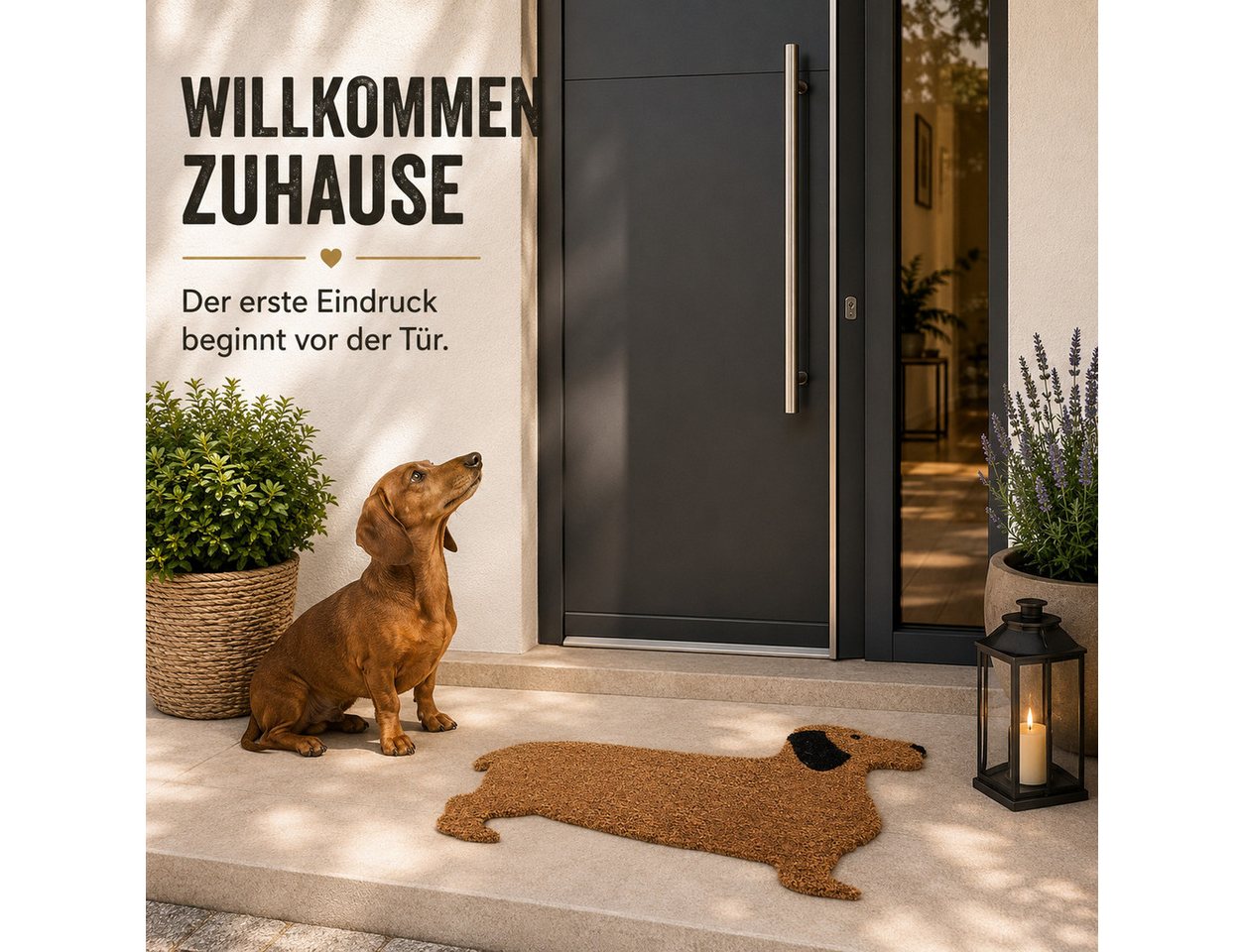 Topanbieter999 Fußmatte Türmatte Tierform Design rutschfest, Hund Bild 5