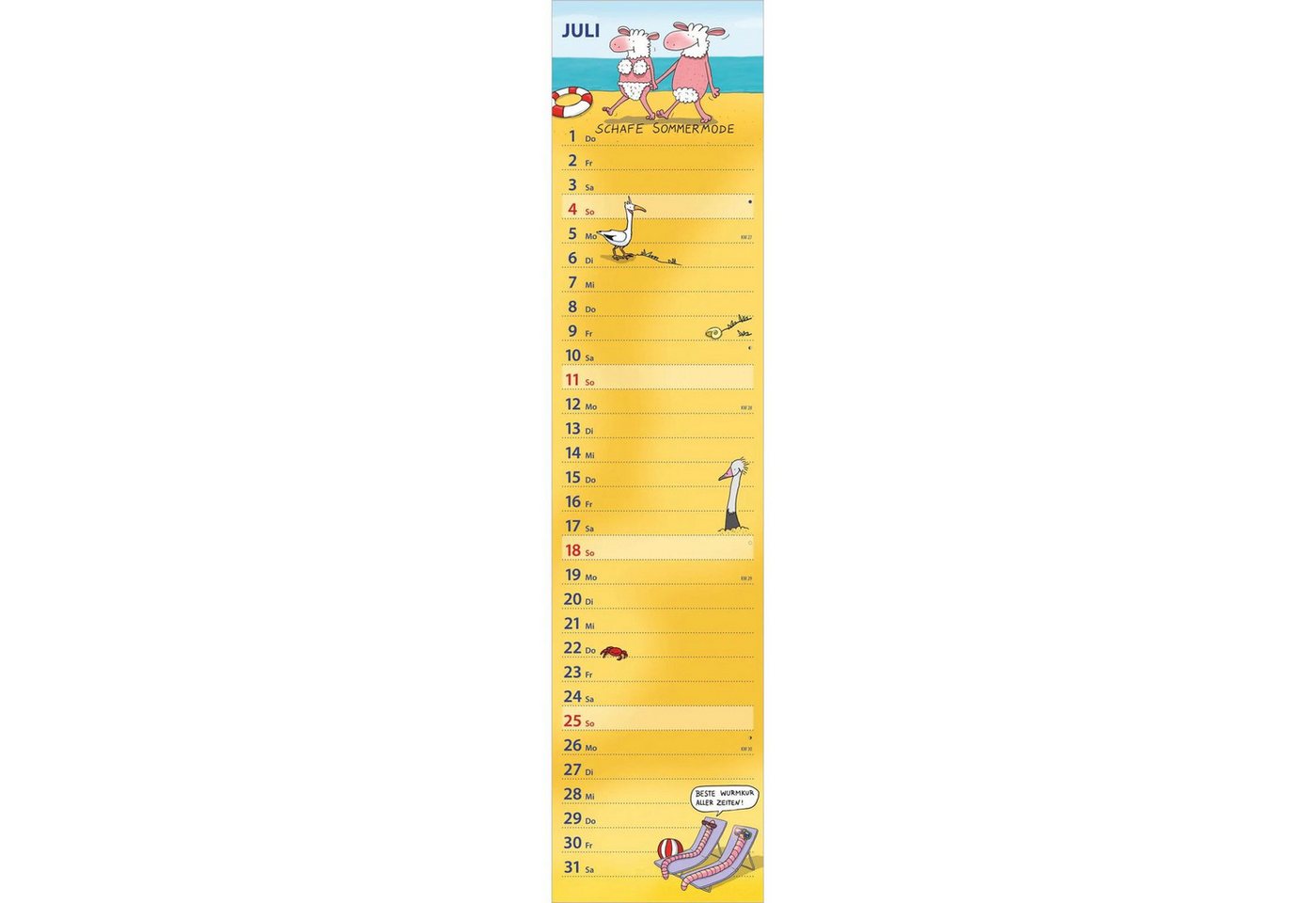 Wandkalender Notizkalender HUMOR 2027