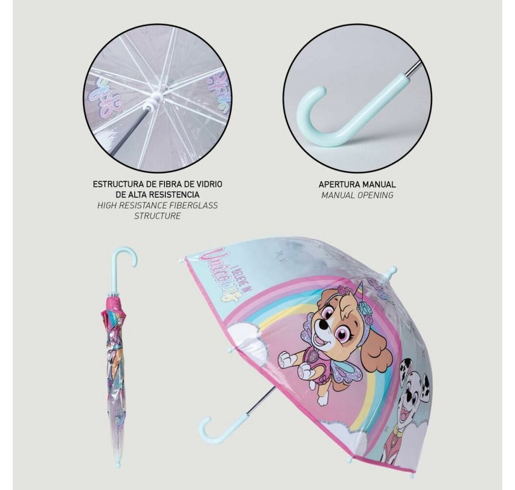 Artesanía Papierscheren Regenschirm The Paw Patrol Ø 71 cm Rosa Bild 2