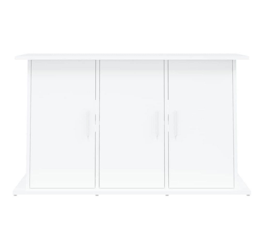 furnicato Aquariumunterschrank Aquariumständer 101x41x58 cm Weiß Aquariumschrank mit 6 Fächern und Türen für dein Zubehör