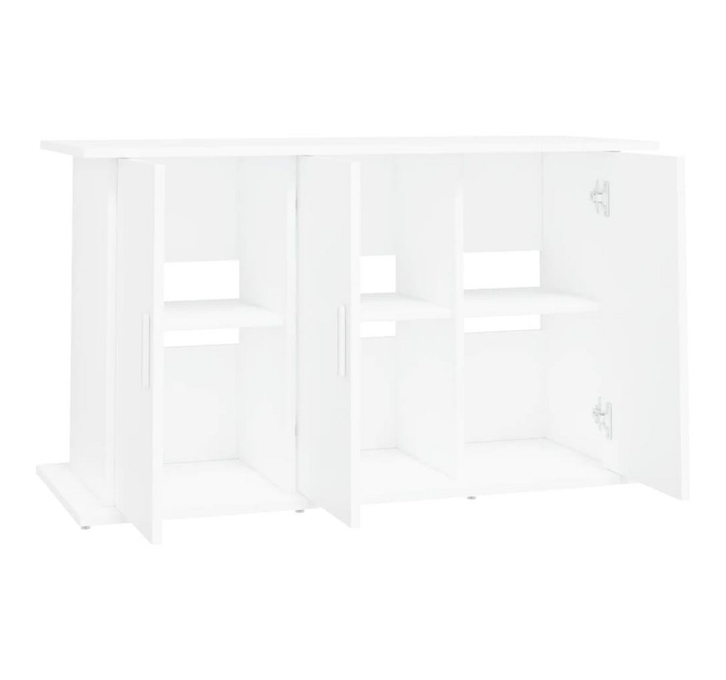 furnicato Aquariumunterschrank Aquariumständer 101x41x58 cm Weiß Aquariumschrank mit 6 Fächern und Türen für dein Zubehör Bild 2
