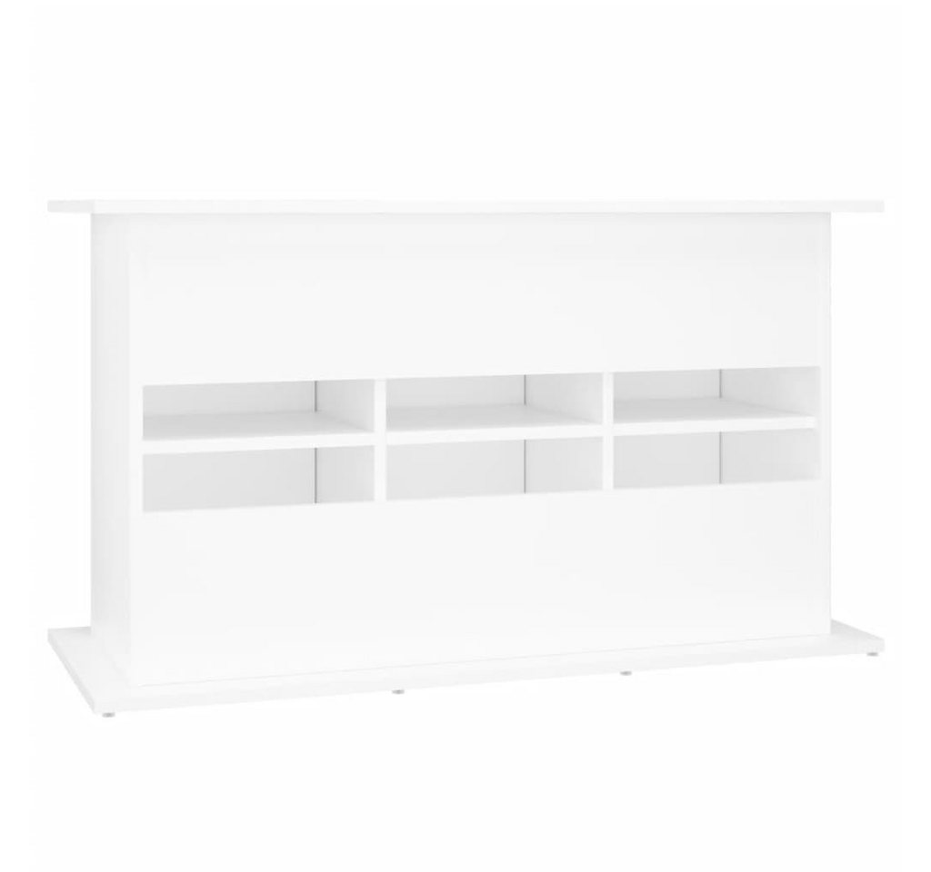 furnicato Aquariumunterschrank Aquariumständer 101x41x58 cm Weiß Aquariumschrank mit 6 Fächern und Türen für dein Zubehör Bild 4