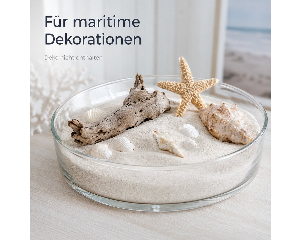 NaDeco Bastelnaturmaterial Quarzsand fein, Natur, Körnung 0,5 mm, 1 kg Streusand Räuchersand Bild 3