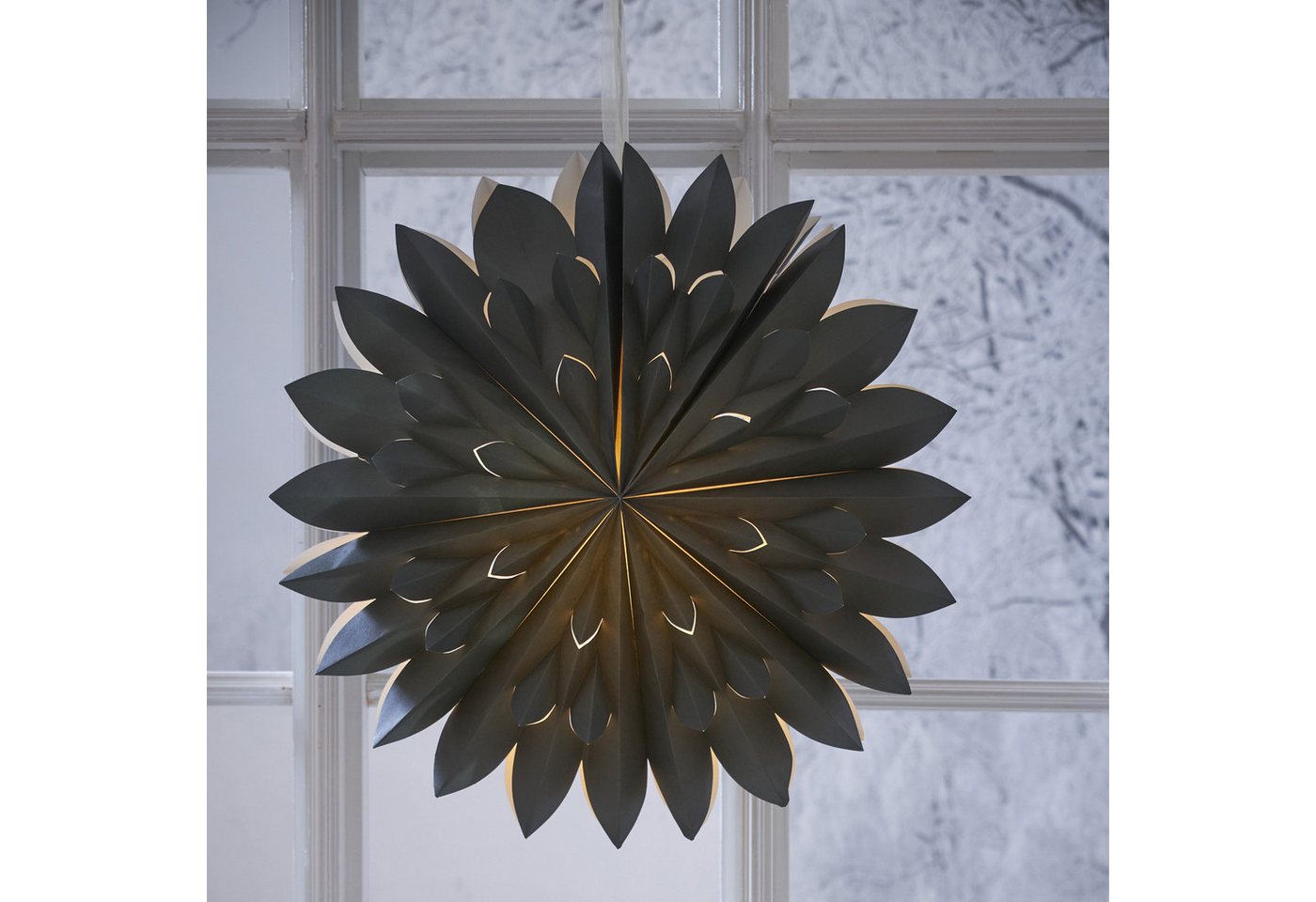 MARELIDA Papierstern Papierstern Weihnachtsstern Faltstern Dekostern D: 60cm Fensterschmuck Bild 3