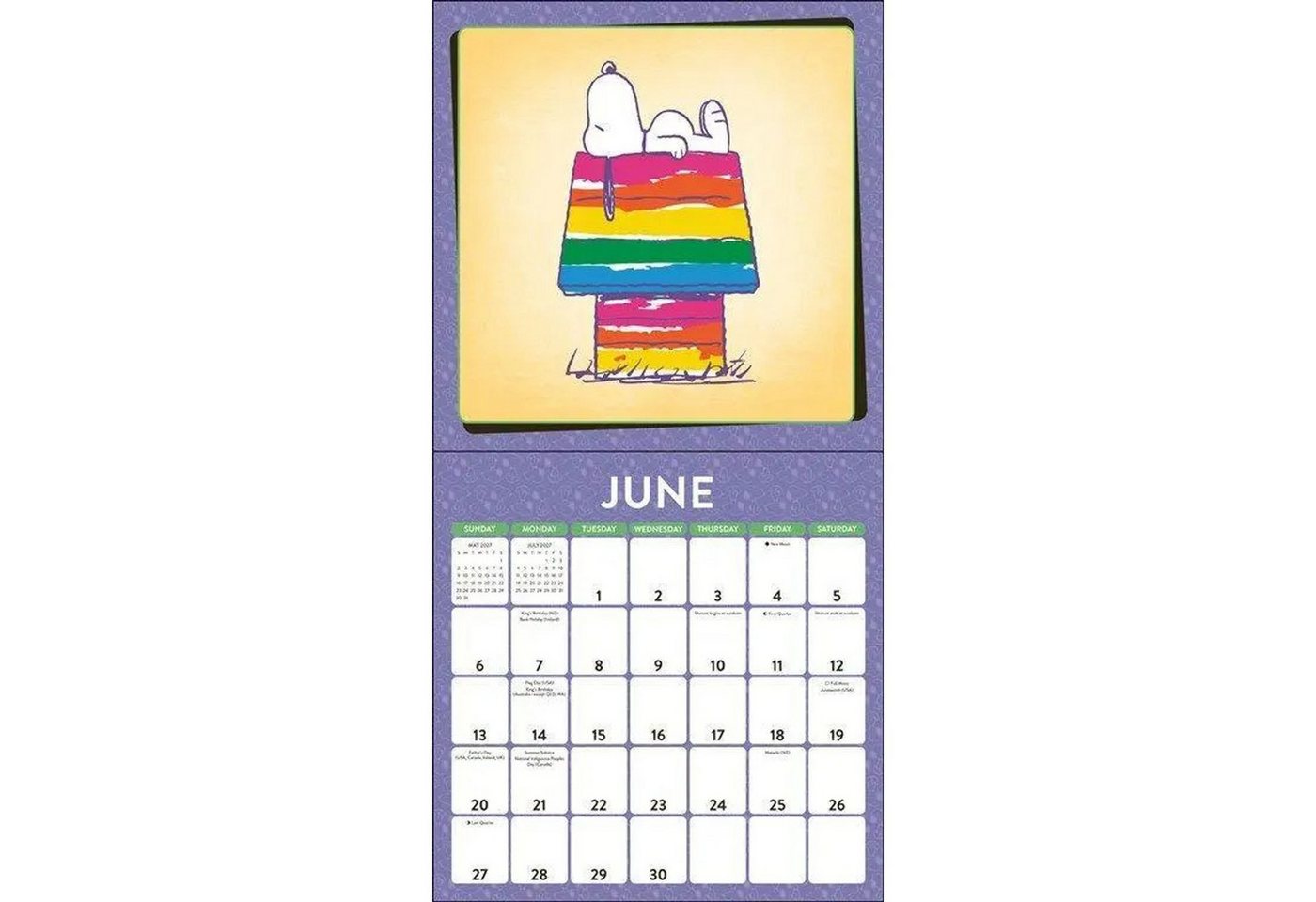 Wandkalender Snoopy 2027 - Wandkalender Bild 2