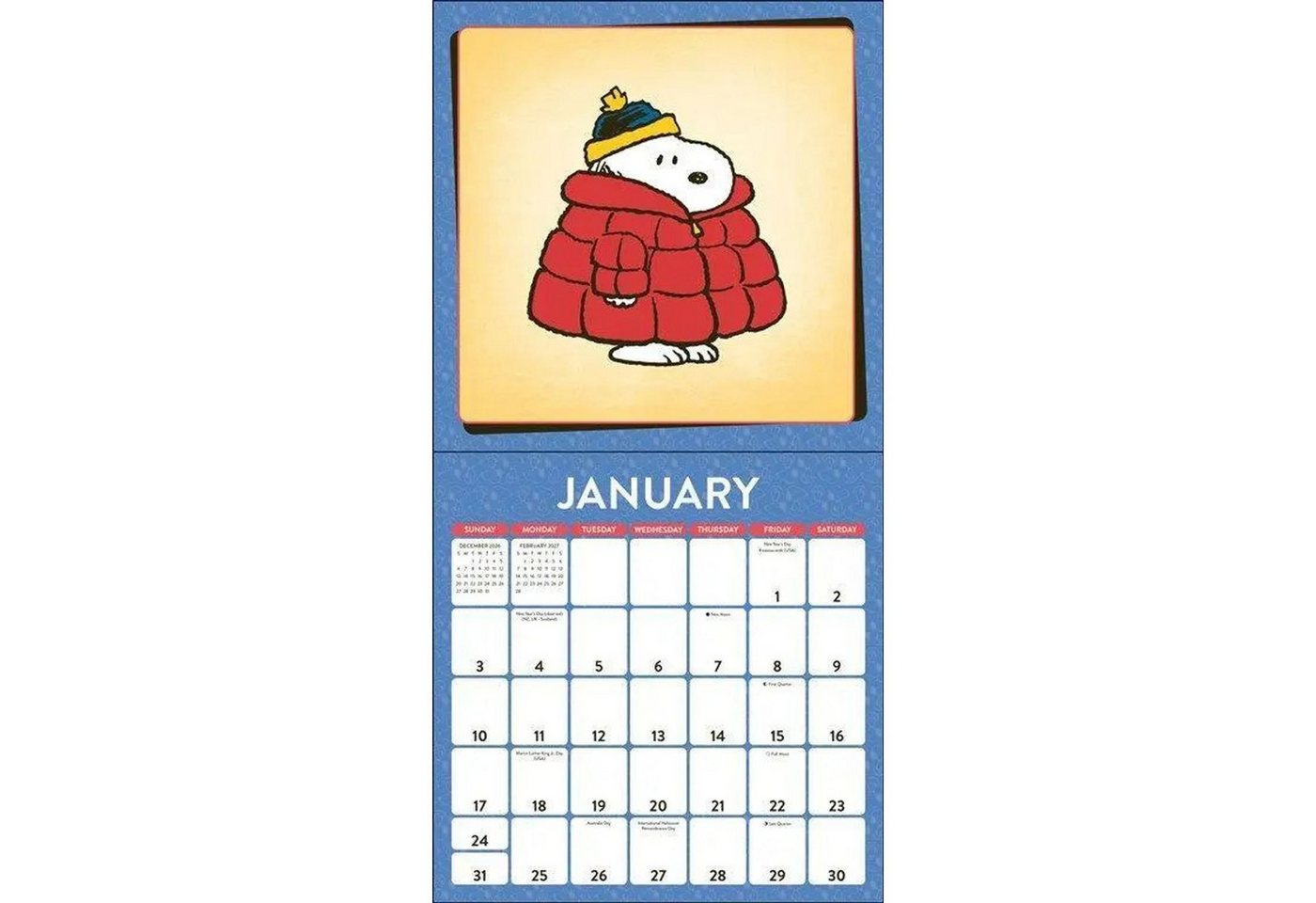 Wandkalender Snoopy 2027 - Wandkalender Bild 3