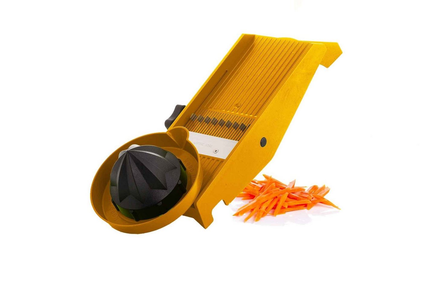 TNS 2000 Gemüsehobel TNS 2000 All in ONE Gemüsehobel Küchenhobel Gemüsereibe Orange, Kunststoff, (Hobel mit Restehalter, 2-St) Bild 5