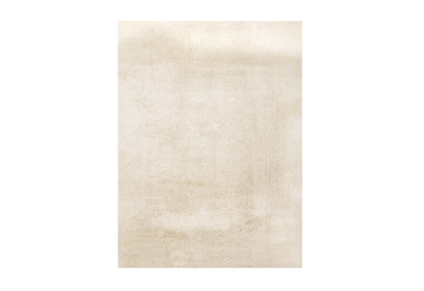 TaCa Home Teppich Supersoft Kurzflor-Teppich Uni, rechteckig, Höhe: 14 mm, Wohnzimmer Schlafzimmer Esszimmer, new creme - 50 x 80 cm Bild 3