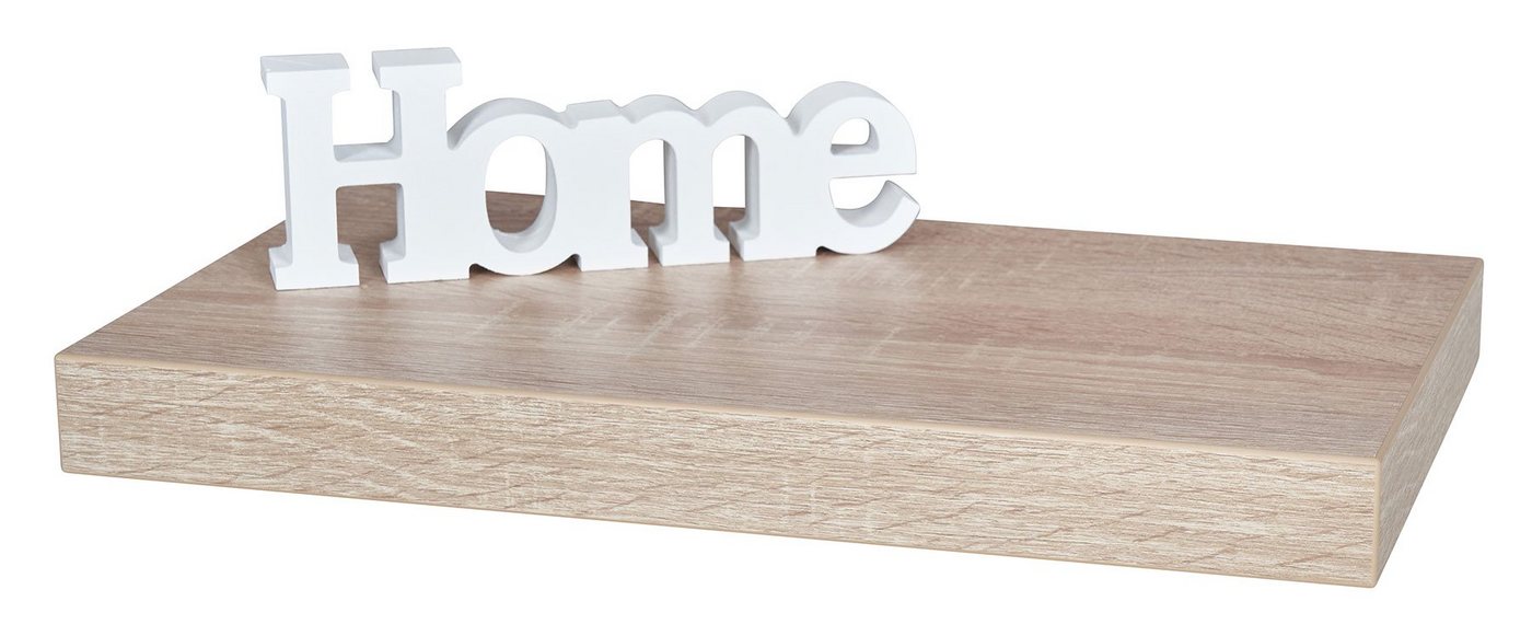 Levandeo® Wandregal, Wandboard Bobby 40cm Sonoma Eiche Wandregal Regal Board Bord Bild 2