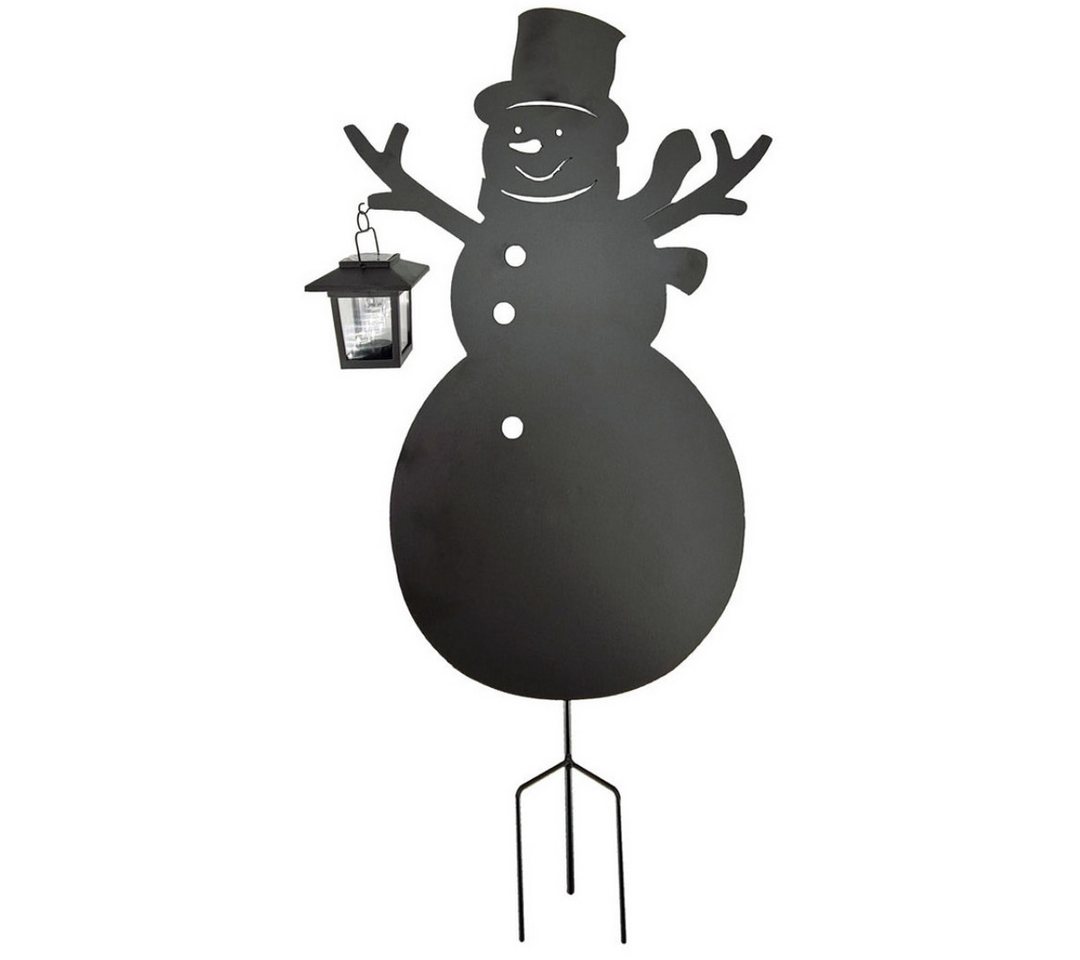 abc HOME LED Gartenleuchte Schneemann mit Laterne, LED, Solarpanel, 59 cm, LED fest integriert, warmweiß