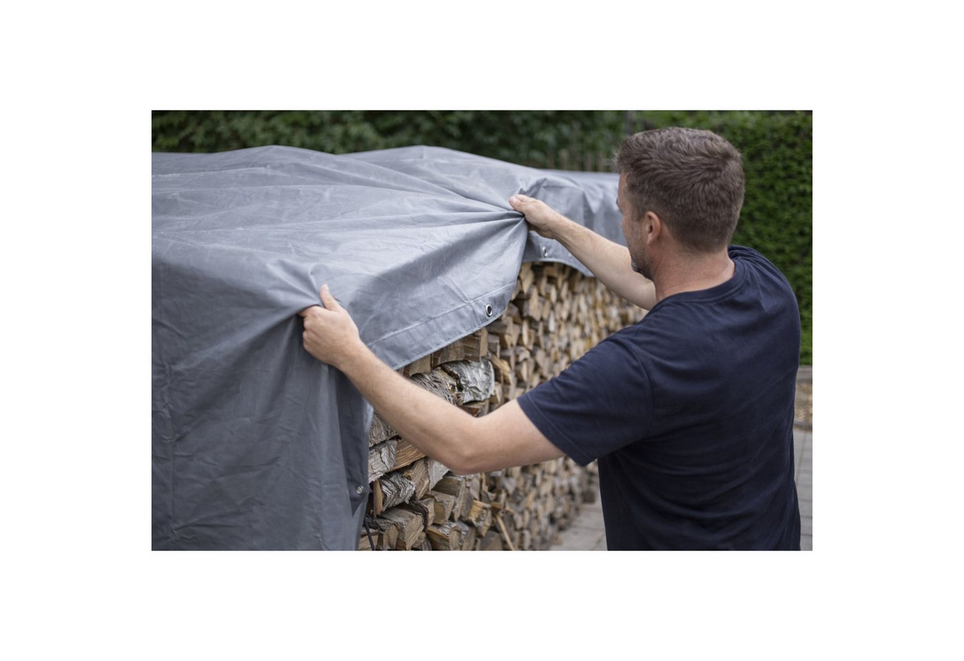 Zill Schutzplane PVC Abdeckplane Grau 650 g, m² LKW Plane wasserdicht Ösen, Abdeckplane, Plane, Schutzplane, Gartenplane