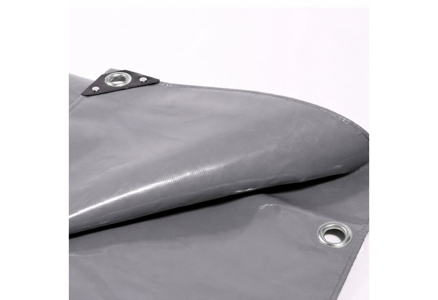 Zill Schutzplane PVC Abdeckplane Grau 650 g, m² LKW Plane wasserdicht Ösen, Abdeckplane, Plane, Schutzplane, Gartenplane Bild 3