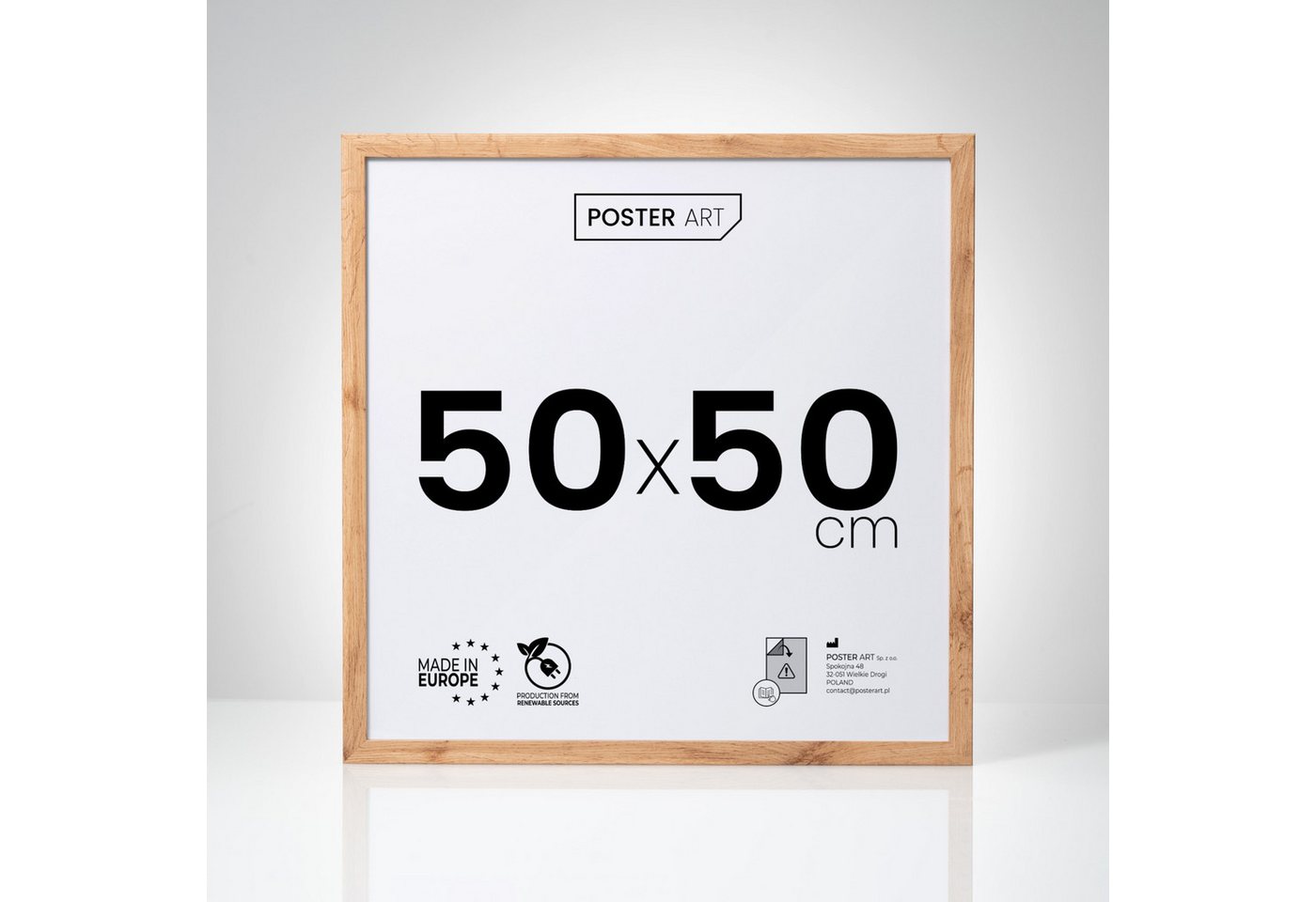 POSTER ART Bilderrahmen modern aus MDF mit Kunststoffglas für Fotos & Poster, für 1 Bilder Bild 3