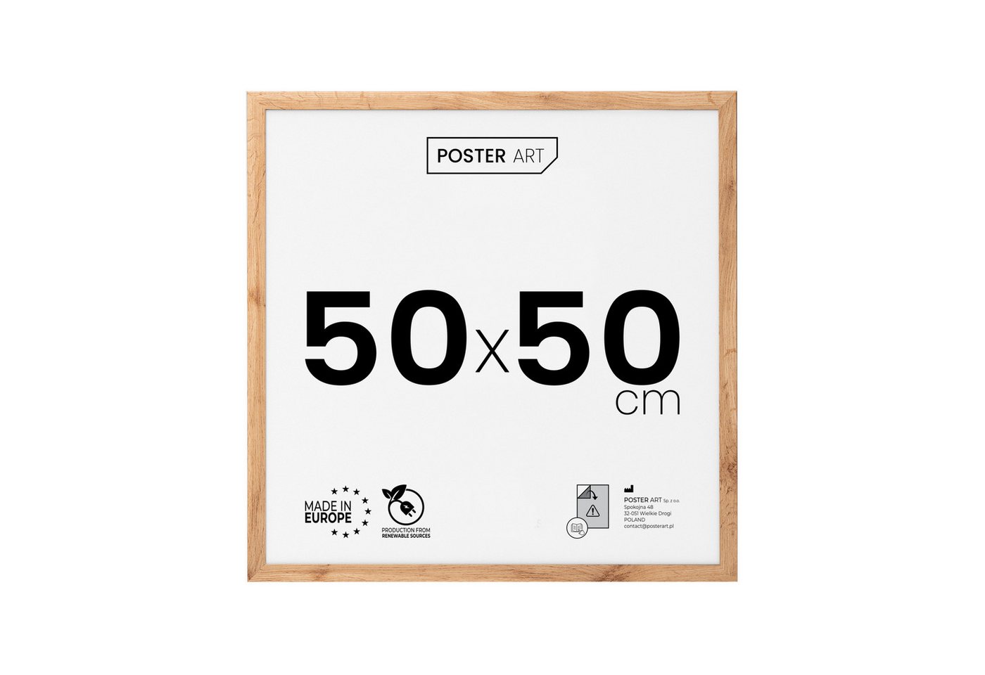 POSTER ART Bilderrahmen modern aus MDF mit Kunststoffglas für Fotos & Poster, für 1 Bilder Bild 4